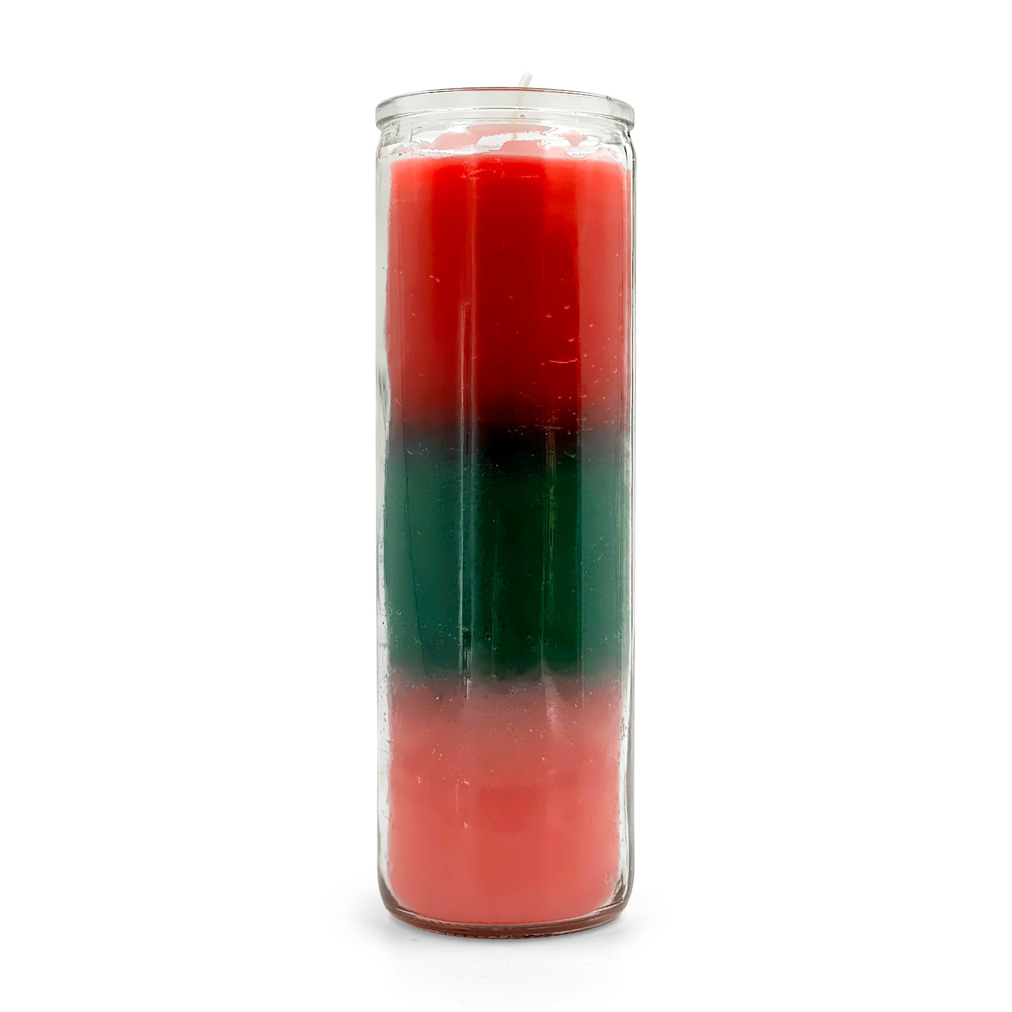 Vela de 7 días lisa de 600 ml tricolor