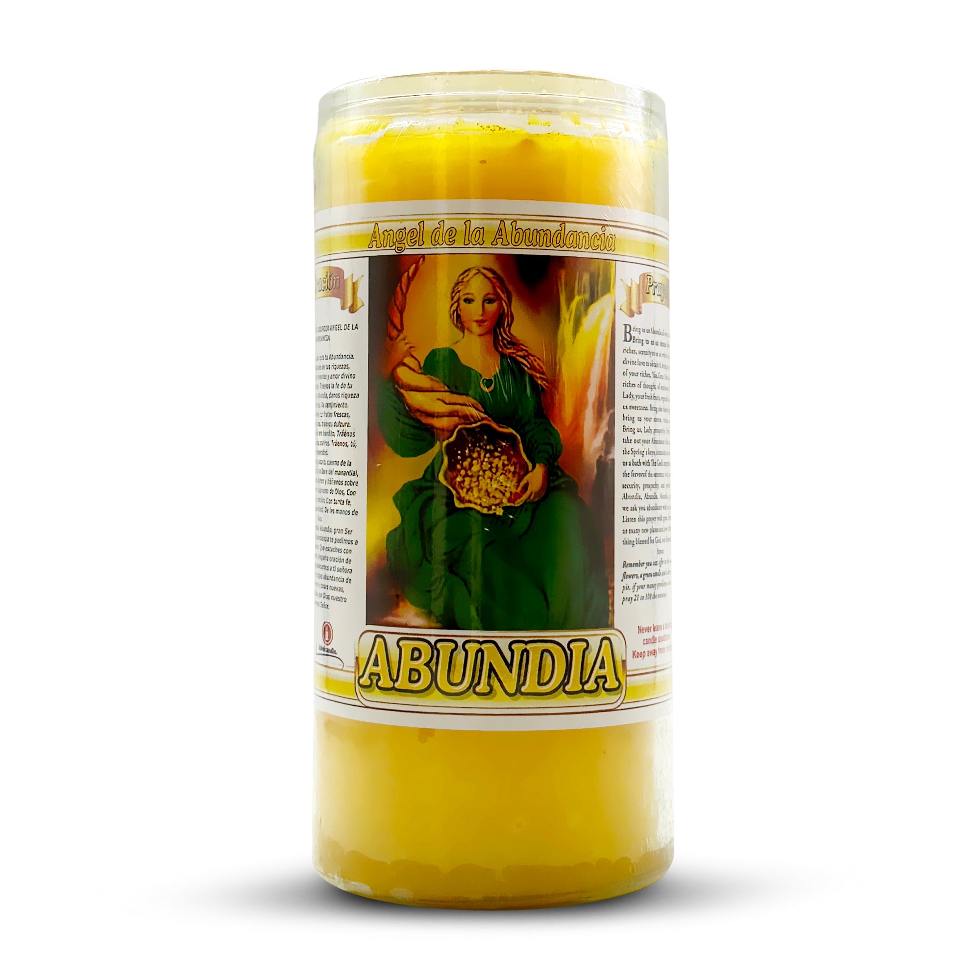 Angel De La Abundancia Vela Preparada de 14 Días